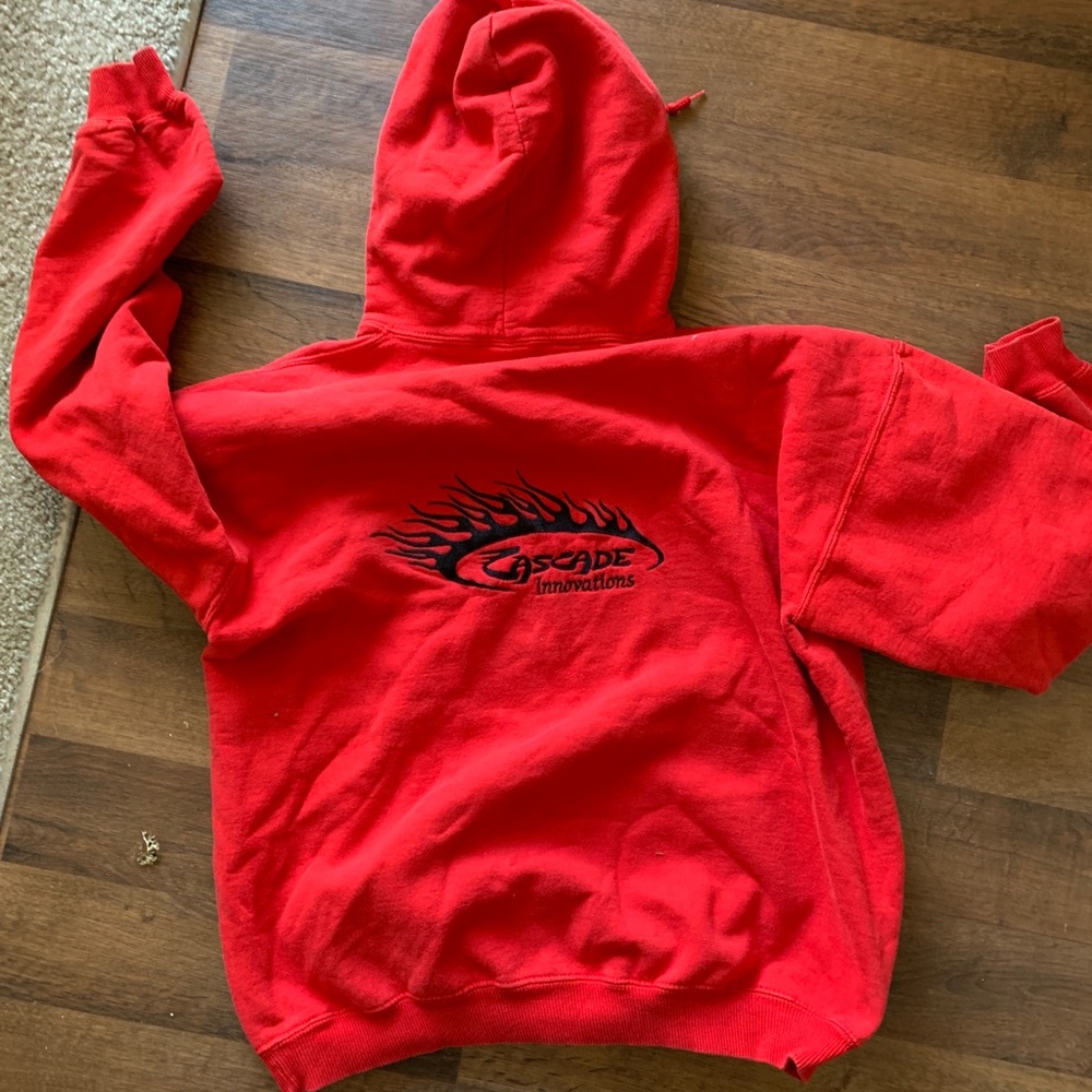 GILDAN “cascade innovations” hoodie (L)